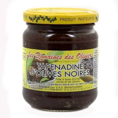 Les Domaines des Oliviers Tapenade d'olives noires, 190g