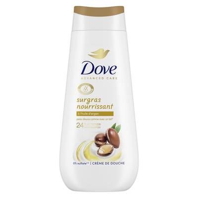 Dove Crème Douche Surgras et Nourrissant à l'Huile d'Argan, 225ml