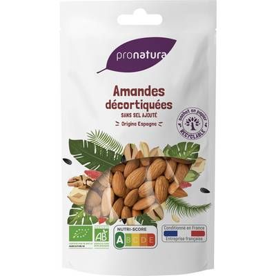 Pronatura Amandes Décortiquées d'Espagne Bio, 250g
