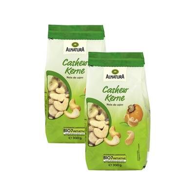 Alnatura Noix de cajou bio, Lot de 2x300g