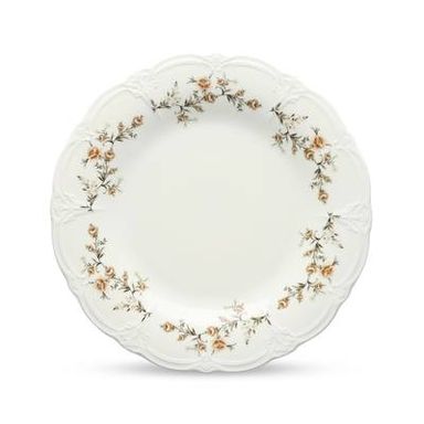 Collection Retro Assiette plate 32cm brown flower Retro