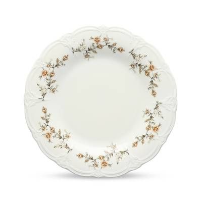 Collection Retro Assiette plate 32cm brown flower Retro