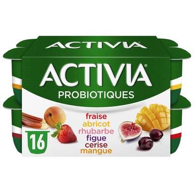 Activia Yaourt aux fruits, 16x125g