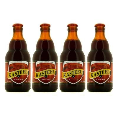 Kasteel Bier Bière rouge 8°, Lot de 4x33cl