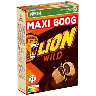 Lion Céréales Caramel Chocolat WILD, 600g