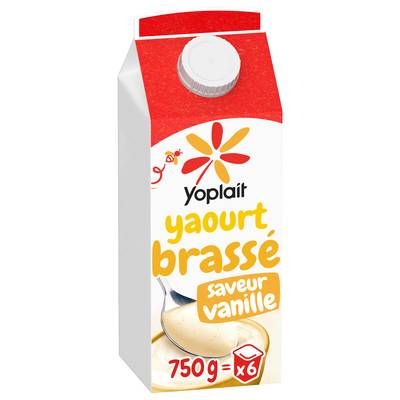 Yoplait Yaourt Brassé Vanille en Brique, 750g