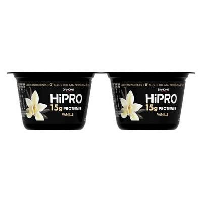 HiPRO Yaourt Vanille Protéiné 0% mg, 2x160g