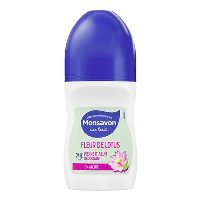 Monsavon Déodorant bille fleur de lotus, 50ml
