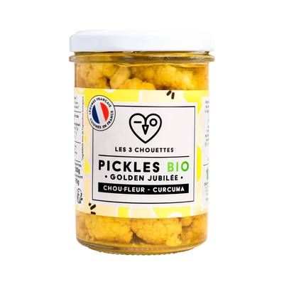 Les 3 Chouettes Pickles Choux Fleur Curcuma Bio, 200g