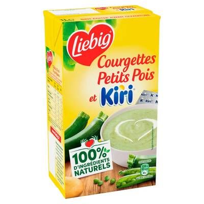 Liebig Soupe Courgettes Petits Pois Kiri, 1 L