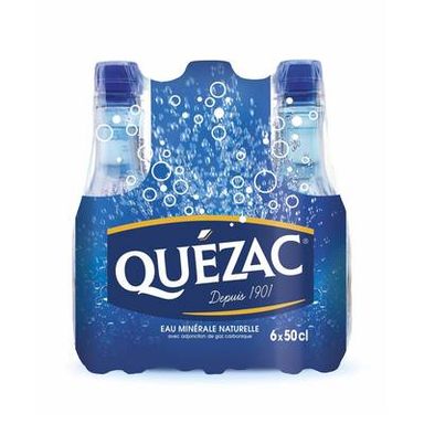 Quézac Eau gazeuse minérale naturelle, 6x50cl