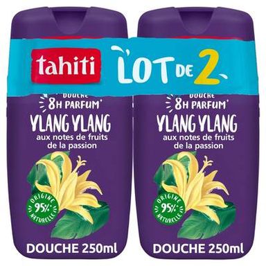 Tahiti Gel Douche Parfum Ylang Ylang, 2 x 250ml