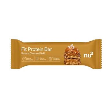 NU3 Barre Protéinée Caramel Salé- Fit Protein Bar, 55g