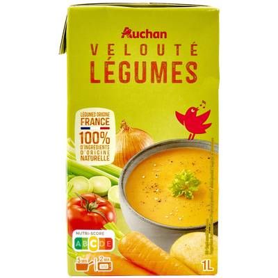 Auchan Soupe velouté de légumes, 1L