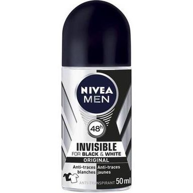 Nivea Men Déodorant bille 48h invisible for black et white original, 50ml
