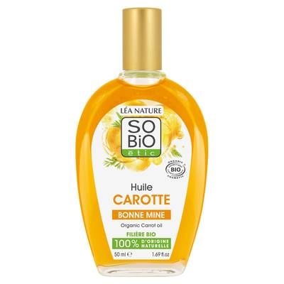 SO'BIO ETIC Huile Corps à la Carotte Bio, 50ml