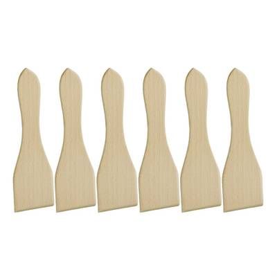 Metaltex Spatules à raclette en bois, 6 spatules