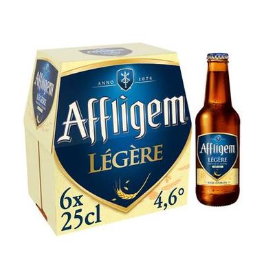 Affligem Bière blonde d'Abbaye cuvée légère 4.6°, 6x25cl