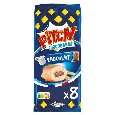 Pasquier Pitch Chocolat et Barre de Lait, 8 brioches - 300g