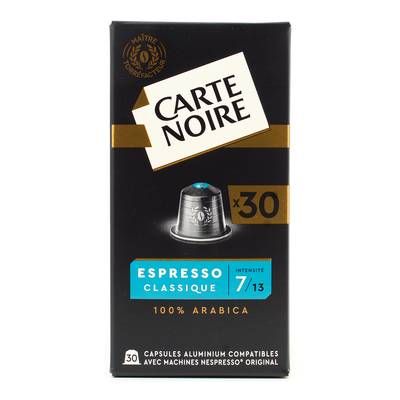Carte Noire Café Capsules Nespresso Espresso Classique n°7, 30 capsules