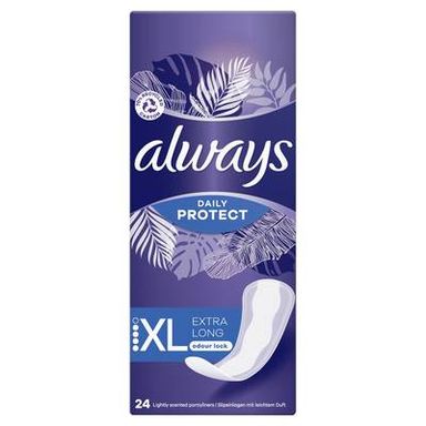 Always Protège-slips Extra Protect Long Plus, 24 pièces