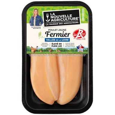 La Nouvelle Agriculture Filets de Poulet Fermier Label Rouge, 2x140g
