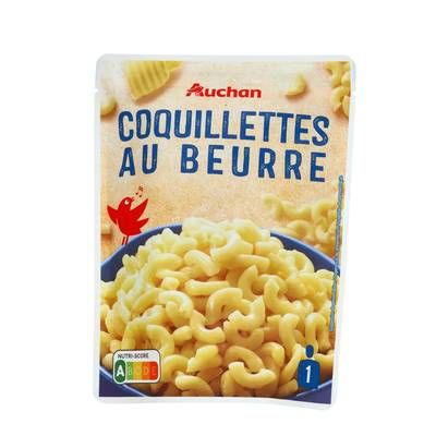 Auchan Pâtes Coquillettes au beurre Micro-Ondes Express, 200g