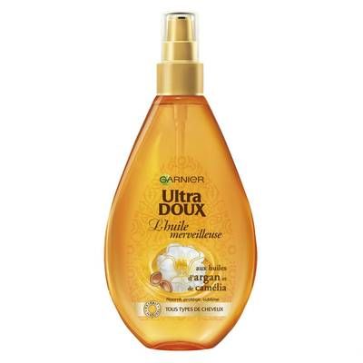 Garnier - Ultra Doux Huile merveilleuse à l'huile d'argan et l'huile de camélia, 100ml