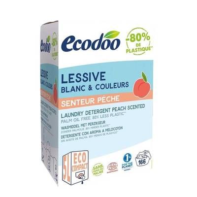 Ecodoo Lessive concentrée Ecocert, saveur pêche, 5L