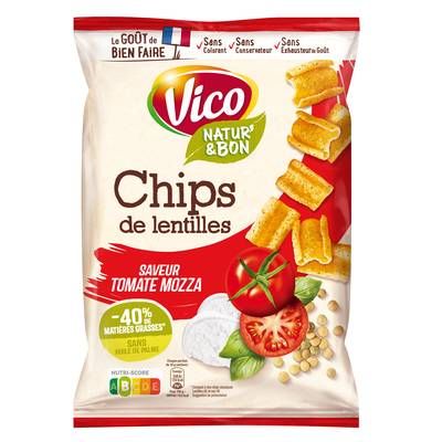 Vico Chips de lentilles tomate mozzarella basilic, 50g
