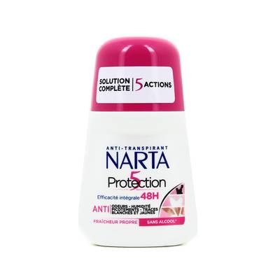 Narta Déodorant bille Protection 5 Pierre d'Alun, 50ml