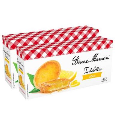 Bonne Maman Tartelette au Citron x9, Lot de 2x140g