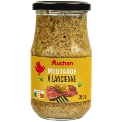 Auchan Moutarde à l'ancienne, 350g