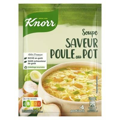 Knorr Soupe Saveur Poule au Pot aux Petits Légumes déshydratée, 75g