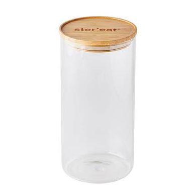 Mastrad Bocal en verre/bambou connecté STOR'EAT, 1750ml