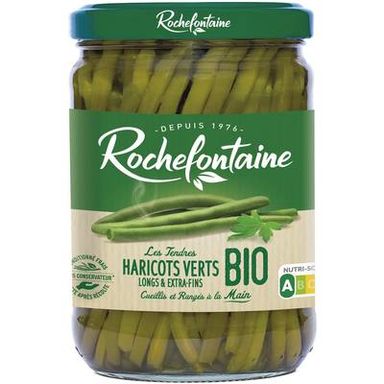 Rochefontaine Haricots Verts Extra-Fins Bio, 280g