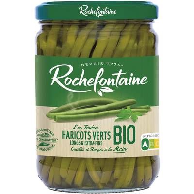 Rochefontaine Haricots Verts Extra-Fins Bio, 280g