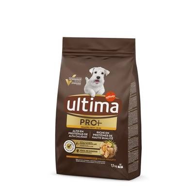 Affinity - Ultima Pro Plus Croquettes Poulet Riche en Protéines de haute qualité pour petit chien adulte, 1,1kg