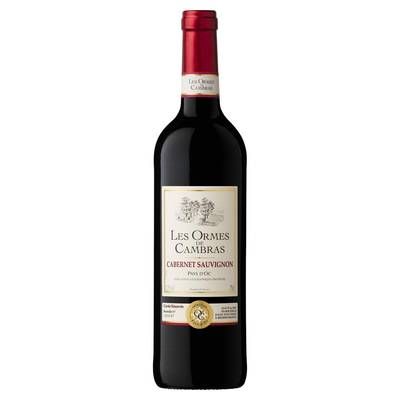 Vin de pays d'Oc rouge IGP Les Ormes De Cambras Cabernet Sauvignon, 75cl