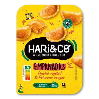 HARI&CO Empanadas Haché Végétal et Poivrons Rouges, 120g