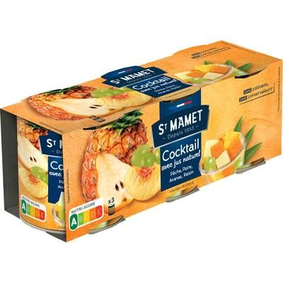 St Mamet Cocktail de Fruits 3x1/4, 3x125g
