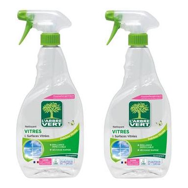 L'arbre Vert Nettoyant vitre écologique, Lot de 2x740ml