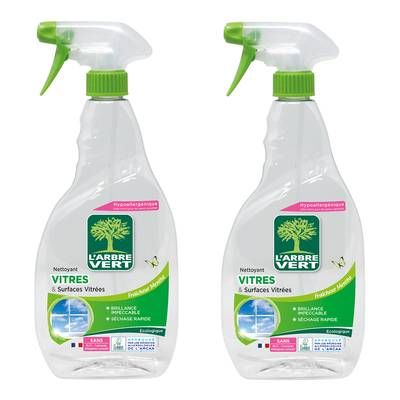 L'arbre Vert Nettoyant vitre écologique, Lot de 2x740ml