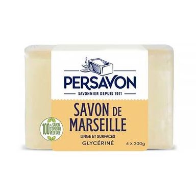 Persavon Savon Solide de Marseille Linge Et Surfaces Glycériné, 500g