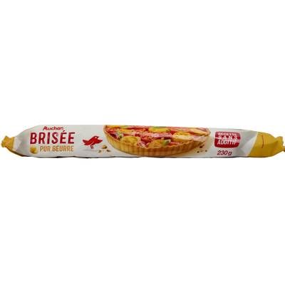 Auchan Pâte Brisée Pur Beurre Sans Additif, 230g