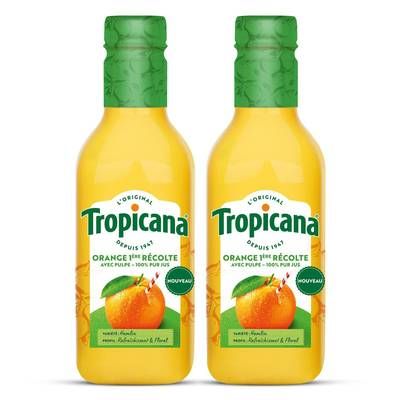 Tropicana Jus d'Orange Avec Pulpe, Lot de 2x90cl