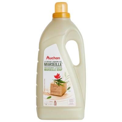 Auchan Lessive liquide Savon de Marseille, 2,97L