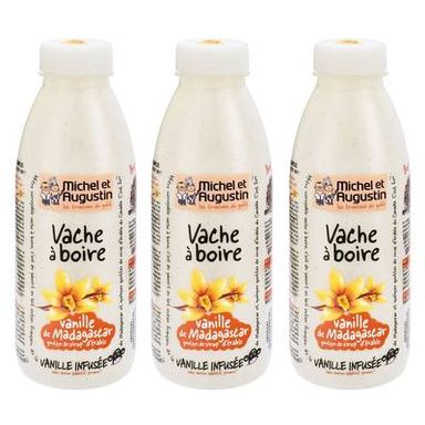 Michel et Augustin Yaourt à boire vanille, Lot de 3x500ml
