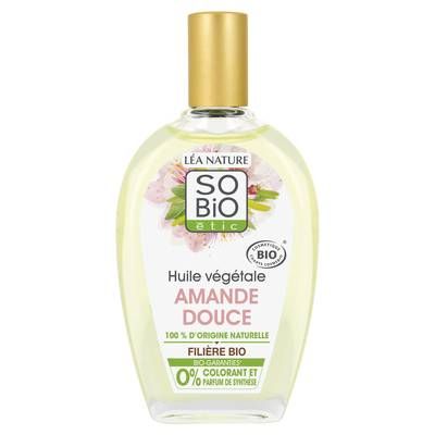 SO'BIO ETIC Huile végétale Amande douce bio, 100 % origine naturelle, 50ml