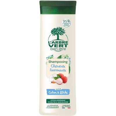 L'Arbre Vert Bien-Etre Shampooing douceur fleurs de coton et extraits de litchi, 250ml